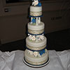 4 tier Round Wedding Cake